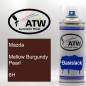 Preview: Mazda, Mellow Burgundy Pearl, 6H: 400ml Sprühdose, von ATW Autoteile West.